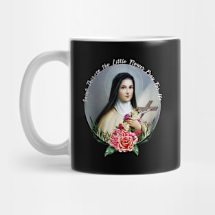 St Therese of Lisieux Little Flower Rose Catholic Saint Mug